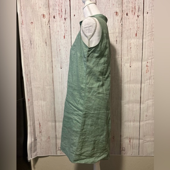 Garnet Hill Green Sleeveless Dress - Picture 4 of 7